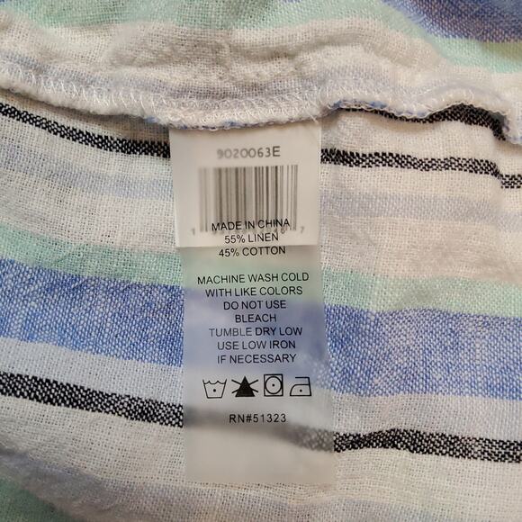 Vince Camuto Linen/Cotton Top Size L - Picture 4 of 6